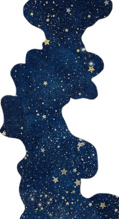 the silhouette of a horse with stars on it