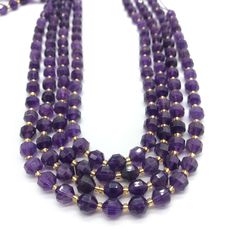 This kind of faceted beads is new and is very popular for chakra bracelets More Gemstone Beads https://www.etsy.com/hk-en/shop/PrettyBeadsFinds?ref=seller-platform-mcnav§ion_id=28496038 Quality Grade: AAA Shape: Round Faceted/Planet Shape Color: Purple Style: Natural Length: 15.5'' Function: supplied for chakra bracelets, necklaces and so on jewelry making and art work Beads Size 5x6mm, Beads Count: Approx 46pcs Beads Size 7x8mm, Beads Count: Approx 39pcs Beads Size 9x10mm, Beads Count: Approx 3 Spiritual Style Faceted Round Beaded Necklaces, Spiritual Style Round Faceted Beads Necklace, Purple Faceted Round Beads, Purple Round Faceted Beads, Spiritual Rondelle Faceted Beaded Bracelets, Faceted Round Beads For Jewelry Making, Healing Crystal Necklaces With Faceted Round Beads, 8mm Rondelle Beads For Jewelry Making, Purple Rondelle Beaded Necklace With Faceted Beads