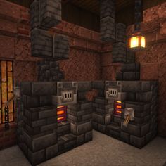 an image of a room in minecraft that looks like it could have been built