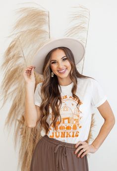 Calling all Pumpkin Patch & fall season lovers-this is the graphic tee for you. 95% Polyester 5% Elastane 0-4 Small 5-9 Medium 10-12 Large 14-16 X Large Trendy Graphic Print T-shirt For Fall, Trendy Fall Short Sleeve T-shirt, Trendy Short Sleeve T-shirt For Fall, Trendy Short Sleeve Fall T-shirt, Fun Fall T-shirt With Funny Print, Short Sleeve T-shirt With Screen Print For Fall, White Graphic Print T-shirt For Fall, Cute Fall T-shirt With Relaxed Fit, White T-shirt With Funny Print For Fall