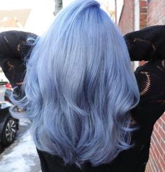 Blue Hair Color Ideas, Pantone Serenity, Blue Hair Color, Light Blue Hair, Hair Color Blue, Pastel Hair