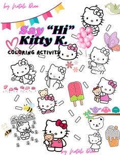 the hello kitty coloring activity book