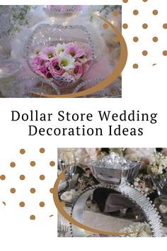 dollar store wedding decoration ideas with pink roses