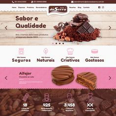 the website is designed to look like chocolate