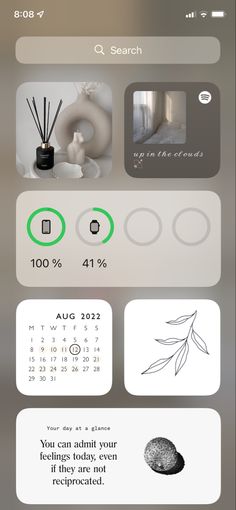 an iphone screen showing the calendar and icons for different things to see in this image