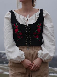 Folk Style Embroidered Vest, Folk Style Cotton Vest With Floral Embroidery, Spring Folk Festival Vest, Folk Style Embroidered Vest For Spring, Folk Style Floral Embroidered Vest For Spring, Folk Style Embroidered Spring Vest, Embroidered Folk Vest For Spring, Quannah Chasinghorse, Folk Skirt