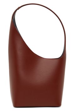 Burgundy Demi Lune Bag by Aesther Ekme on Sale Evening Burgundy Shoulder Bag With Leather Lining, Burgundy Evening Shoulder Bag With Leather Lining, Burgundy Textured Leather Top Handle Shoulder Bag, Burgundy Leather Shoulder Bag With Removable Pouch, Burgundy Leather Hobo Bag With Removable Pouch, Formal Burgundy Leather Shoulder Bag, Burgundy Leather Top Handle Shoulder Bag, Modern Burgundy Textured Leather Shoulder Bag, Burgundy Leather Shoulder Bag With Smooth Grain