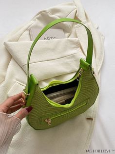 BagForLove - Stylish Womens Single Shoulder Bag - Perfect for Any Occasion Product Description Color Green Bag Size Small Type Hobo Bag Pattern Type Colorblock Composition 100% Polyamide Material Polyamide Size Chart INCH CM Strap Length Bag Length Bag Width Bag Height 9.3 inch 8.1 inch 2.4 inch 7.9 inch Strap Length Bag Length Bag Width Bag Height 23.5 cm 20.5 cm 6 cm 20 cm Details Pictures Similar Products h2 { text-align: center; } /* æ¢è¡ */ li{ white-space: normal; word-break: break-all; word-wrap: break-word; } .red-box { width: 100%; display: flex; flex-direction: row; flex-wrap: wrap; justify-content: center; } .red-box > div { width: 190px; height: 250px; margin: 10px; } .red-box > div > a > img { width: 190px; height: 250px; } .size-box { width: 100%; margin: auto; white-space: Casual Green Handheld Hobo Bag, Green Casual Handheld Hobo Bag, Casual Green Hobo Bag With Zipper Closure, Summer Green Shoulder Bag For Errands, Green Rectangular Bucket Bag With Zipper Closure, Green Rectangular Bucket Bag With Zipper, Trendy Green Bucket Bag With Zipper Closure, Casual Green Hobo Bag With Handles, Green Tote Baguette Bag For Travel