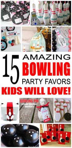 bowling party favors that are fun and easy to make for the kids in your life