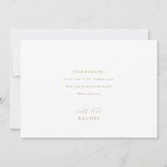 Elegant Gold Script Bridesmaid Proposal Card Bridesmaid Proposal Card, Bridesmaid Proposal, Gold