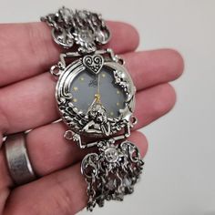 Rare Silver Kirks Folly Silver Cherub Watch Angel Time Special Anniversary Charms Angel Time, Kirks Folly Jewelry, Found Object Jewelry, Kirks Folly, Sweet Jewelry, Punk Vintage, Ar Accessories, Funky Jewelry, Jewelry Lookbook