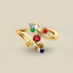 Navratna Rings For Women, Navratna Earrings, Rings Models, Navaratna Jewellery, Crush Facts, Diamonds Rings