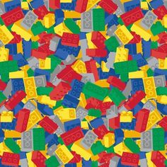 many different colored legos are scattered together