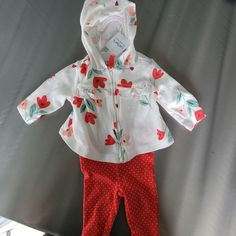 Brand New, Never Been Used. Tags Still On It. Cute Red Sets For Spring, Red Cotton Spring Set, Red Cotton Set For Spring, Spring Red Cotton Set, Cute Red Playwear Sets, Red Playwear Sets For Spring, Red Casual Playtime Sets, Watermelon Outfit, Fleece Outfit