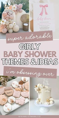 Searching for cute baby shower themes for 2025? These totally girly baby shower themes are all beautiful, modern, elegant and classy! If you're tired of hunting for unique baby shower themes, we've got all the inspo you need - from baby shower cakes, cookies, invitations, decorations and more - *these* are the baby girl shower themes I'm obsessing over! (for baby shower parties) Baby Shower Ideas Girl Theme, Girl Baby Shower Ideas Themes, April Baby Shower Ideas, Girly Baby Shower Themes, Cute Baby Shower Themes, February Baby Shower Themes, Modern Baby Shower Themes, Girl Baby Shower Themes, Creative Baby Shower Themes