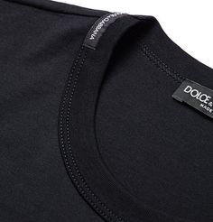 Dolce & Gabbana Cotton-Jersey T-Shirt Pola Jaket, Sportswear Details, Clothing Labels Design, F Men, Menswear Details, Shirt Label, Shirt Design Inspiration, Shirt Detail, Clothing Details