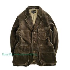 Corduroy Safari Jacket Men's Hunting Coat Vintage Casual Work   Color:Brown Size:S-4XL Material:Cotton       Payment 1. Payment must be made within 7 days of auction closing (Unpaid dispute will automatically open when item is not paid in 7 days). 2. PLEASE NOTE: SHIPPING&HANDING DOES NOT INCLUDE DUTIES, LOCATL TAXES OR ANY OTHER IMPORTATION FEES. 3. Please list your special requests (color, packages, value of declaration, etc.) in the EBAY NOTES SECTION when you make payment Shipping 1. We Ship Men’s Coats, Suede Jacket Men, American Boys, Hunt Coat, Fall Accents, Overcoat Jacket, Work Coat, Brown Suits, Safari Jacket