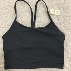 Aerie Offline Crop Top Color: Black Size Xxs New With Tags! Everyday Athleisure Black Sports Bra, Everyday Black Athleisure Sports Bra, Black Athleisure Sports Bra For Everyday, Sporty Black Sports Bra For Everyday, Casual Black Sports Bra For Everyday, Black Medium Support Activewear, Black Everyday Activewear With Light Support, Everyday Black Activewear With Light Support, Black Gym Tops With Adjustable Straps