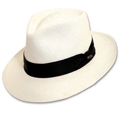 Scala C-Crown Genuine Panama Hat Stylish Men Wear, Mens Fedora, Mens Hats Fashion, Fedora Hat Men, Straw Fedora Hat, Mens Hats, Fedora Hats, Straw Fedora, Brown Hats