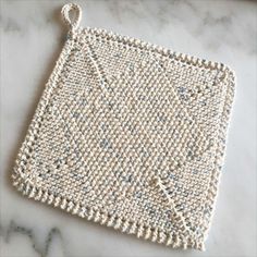 Counterpoint knitted dishcloth Knitting pattern by Carolyn Stanton Knitted Pot Holders, Easy Knit Dishcloth, Dish Cloth Pattern, Knit Dishcloth Pattern, Dishcloth Knitting Patterns, Knit Dishcloth, Easy Knit, Knit Art, Dishcloth Pattern