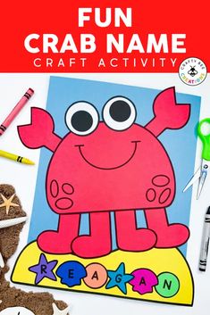 this fun crab name craft is perfect for kids to make