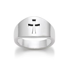 Express your personal style with this artfully crafted Wide Crosslet Ring. Ring Men, James Avery, Cross Ring, Ring Size Guide, Class Ring, Ring Shopping, Personal Style, Rings For Men, Ring Size