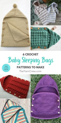 crochet baby sleeping bags patterns to make