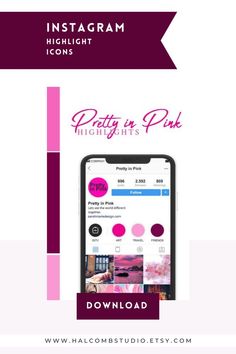 the instagram page for pretty in pink