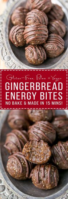 Gingerbread Protein, Oat Bites, Weight Watcher Desserts, Protein Bites, Paleo Vegan, Energy Bites, Raw Food, Protein Snacks, Lunch Snacks