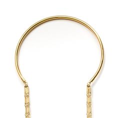 Slip it on and go!!! Easy layered gold necklace in half round wire collar with 5 strands of delicate tubular chain. Looks great alone or layer it up!!! Brass base 18K gold plated 4mm half hard round collar with caps: Size: 5 3/4" W x 3 3/4" H Length graduates from- 35"- 48" Delicate faceted tube chains * Made to order- please allow 4-5 business days for assembly. Gold Hoop Metal Necklace, Gold Hoop Necklaces With Adjustable Chain, Gold Hoop Necklace With Adjustable Chain, Gold Multi-strand Wire Wrapped Jewelry, Gold Wire Wrapped Multi-strand Jewelry, Layered Gold Necklace, Neck Necklace, Gold Collar Necklace, Chain Scarf