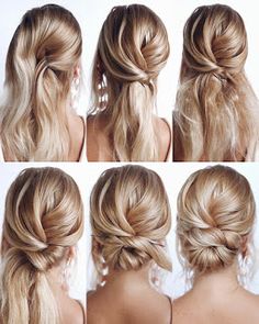 Elegant Hairstyle, Bridal Hair Updo, Updos For Medium Length Hair, Easy Work, Peinados Fáciles Para Cabello Corto, Summer Hairstyles For Medium Hair