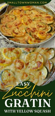 an easy zucchini gratin with yellow squash is the perfect appetizer