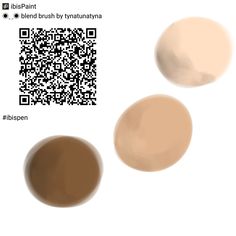 three different shades of beige and brown on a white background, with qr code