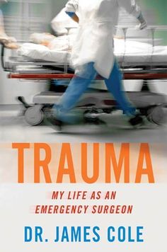 a book cover with an image of a person walking in front of a hospital bed