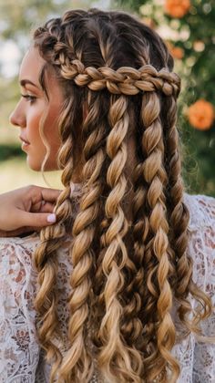 Fashion: #fashion, #style, #outfitinspiration, #beauty Hair Styles For Long Hair, Braided Dreadlocks, Hair Styles Braids, Greasy Hair, Hair Upstyles, Hoco Hairstyles, Trendy Hairstyle, Stunning Style