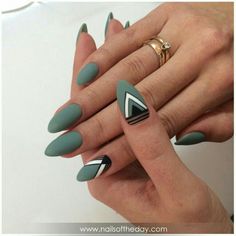 All Things, Nailed It, Matte Nails, Cute Acrylic Nails, Perfect Nails, Green Nails, Love Nails