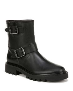 Sam Edelman Women's Kinsley Buckled Boots Buckled Boots, Black Biker Boots, Engineer Boots, Buckle Boots, Biker Boot, Sam Edelman, Black Boots, Leather Upper, Shoe Boots