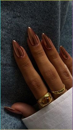 Chrome Nails Designs, November Nails, Fall Nail Trends, Cute Nails For Fall, Smink Inspiration, Seasonal Nails, Makijaż Smokey Eye, Thanksgiving Nails, Fall Nail Art