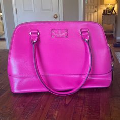 Host Pick Kate Spade Rachelle Wellesley Sweetheart Pink Handbag Nwt Zip Closure Stunnning Bag, Make A Statement With This Bag In Your Hand For Spring Or Summer! Smoke Free Home Fast Shipping Classic Pink Kate Spade Shoulder Bag, Elegant Pink Satchel For Errands, Kate Spade Pink Satchel, Elegant Pink Kate Spade Satchel, Pink Handbag, Bags Kate Spade, Pink Handbags, Kate Spade Bags, Kate Spade