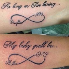 two people with tattoos on their arms that say, i'm long as i am living