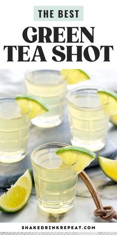 the best green tea shot recipe