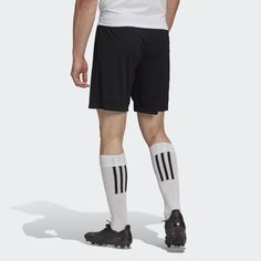 adidas Wherever your day takes you, you're set in these adidas soccer Entrada 22 Shorts. They have a clean, classic design and AEROREADY to keep you dry and fresh. The drawcord-adjustable elastic waist ensures a snug fit.Made with 100% recycled materials, this product represents just one of our solutions to help end plastic waste. Adidas Three Stripes Bottoms For Sports Events, Sports Shorts With Three Stripes, Three Stripes Sports Shorts, Three Stripes Shorts For Sports Events, Adidas Shorts With Three Stripes Branding, Short Sports Bottoms With Three Stripes, Adidas Sportswear Shorts, Adidas Three Stripes Shorts For Sports Season, Sportswear Shorts With Three Stripes Branding For Sports Events