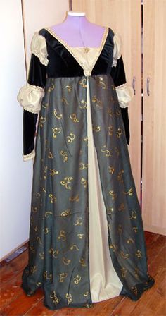 Westerosi Fashion, Medieval Dresses, Historical Costuming, Ren Fair, Old Fashion Dresses, Visually Pleasing, Gold Ornaments, Back View