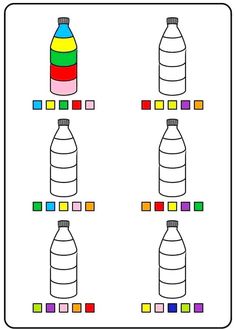 the worksheet shows how to draw different shapes and sizes of water jugs