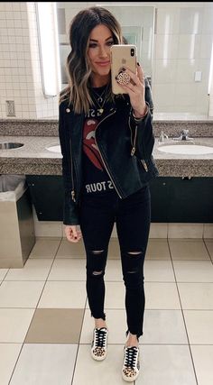 Rocker Girl Outfits, Rocker Chic Outfit, Concerts Outfits, Rocker Chic Style, Chick Outfit, Concert Style, Concert Attire, Rocker Outfit