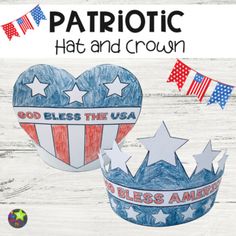 patriotic hat and crown craft for kids to make