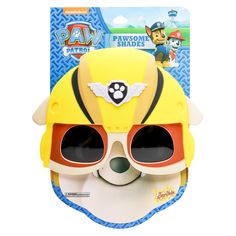 PRICES MAY VARY. MUST-HAVE PAW PATROL ACCESSORY: Rubble on the double! Wear Rubble sunglasses for theme parties, Halloween and everyday fun ONE SIZE FITS MOST KIDS: Children can wear these sunglasses comfortably all day LIGHTWEIGHT AND DURABLE SHADES: Impact resistant lenses provide UV400 protection PAW PATROL PLAY: Everyday dress up for rescue missions at the park, beach or in the backyard EXCELLENT GIFT OR PARTY FAVOR: As seen on the popular show, Shark Tank. Sun-Staches bring the fun to the p Rubble Paw Patrol Costume, Rocky Costume, Paw Patrol Costume, Rubble Paw Patrol, Paw Patrol Birthday Party, Everyday Dress, Double Wear, Paw Patrol Birthday