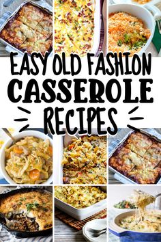 easy old fashion casserole recipes