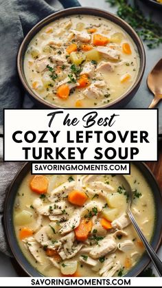 the best cozy leftover turkey soup recipe