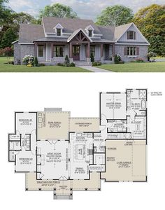 the floor plan for this house is very large and has lots of room to put in it